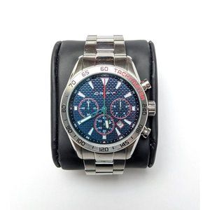 Drift Stainless Steel Blue Watch with Tachymeter
